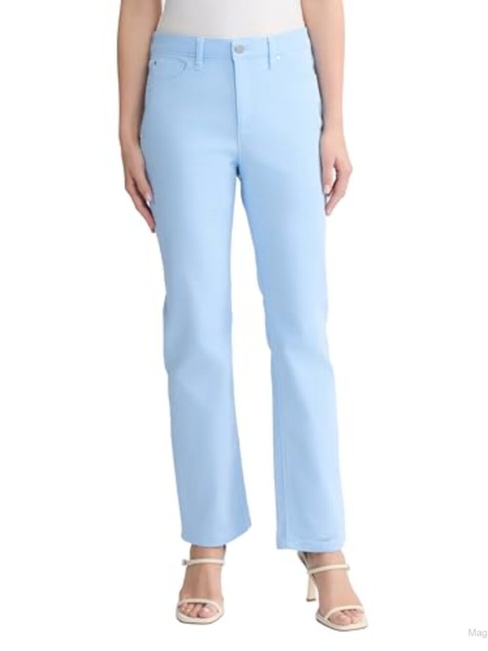 Straight-Leg Jeans, Mid Rise, Stretch Denim, Business Casual